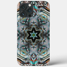 Stern und Hexagon Kaleidoskop mit leichter Textur