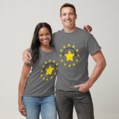 Stern und Liebesknopf Mädchen T-Shirt (Unisex)