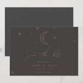 Stern und Mond Himmels-Save-the-Date Save The Date (Vorne/Hinten)