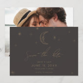Stern und Mond Himmels-Speichern Sie das Datum mit Save The Date (Vorne/Hinten)