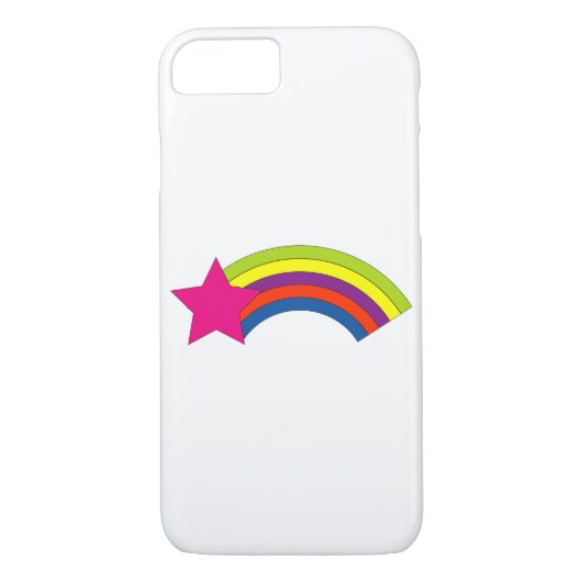 Stern und Regenbogen Case-Mate iPhone Hülle (Rückseite)