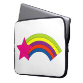 Stern und Regenbogen Laptopschutzhülle (Vorderseite Links)