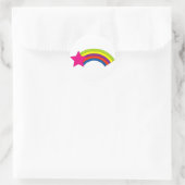 Stern- und Regenbogenaufkleber Runder Aufkleber (Tasche)