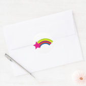 Stern- und Regenbogenaufkleber Runder Aufkleber (Umschlag)