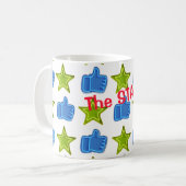 Stern und Zeichen anpassen Kaffeetasse (Vorderseite Links)