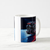 Stern V-Twin-Motor Icon Kaffeetasse (VorderseiteRechts)