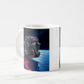 Stern V-Twin-Motor Icon Kaffeetasse (Vorderseite Links)