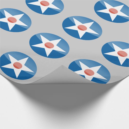 Stern-Verpackungspapier USA Vintages Geschenkpapier (Ecke)