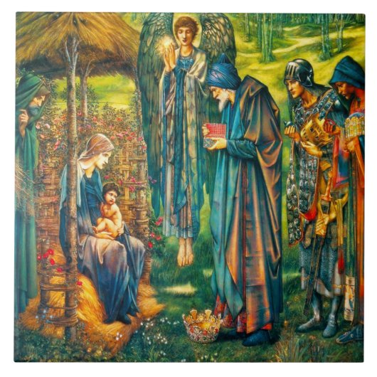 Stern von Bethlehem-Fliese Trivet oder von Fliese (Vorderseite)