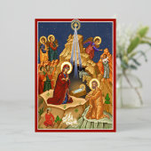 Stern von Bethlehem Folien Feiertagskarte (Stehend vorne)