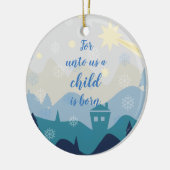 Stern von Bethlehem //für an uns ein Kind ist Keramikornament (Links)