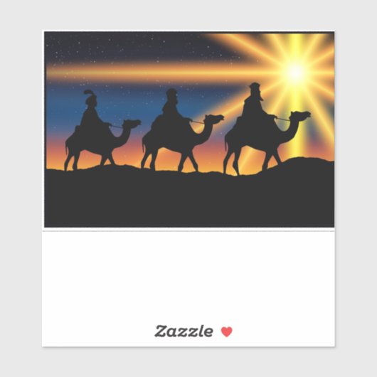 Stern von Bethlehem - Geburt Christi Aufkleber (Blatt)