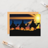 Stern von Bethlehem, Geburt Christi, Karte (Vorderseite/Rückseite Beispiel)