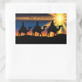 Stern von Bethlehem, gekennzeichnet, Rechteckiger Aufkleber (Tasche)