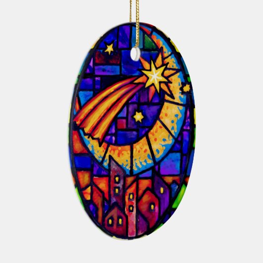 Stern von Bethlehem Keramikornament (Rechts)