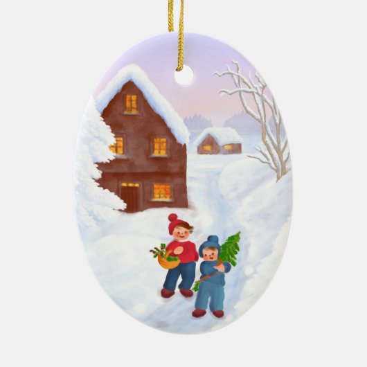 Stern von Bethlehem Keramikornament (Hinten)