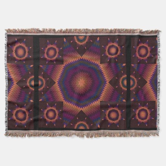 Stern von Bethlehem Quilt Decke (Vorderseite)