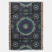 Stern von Bethlehem Quilt Mitternacht Decke (Vorderseite Vertikal)