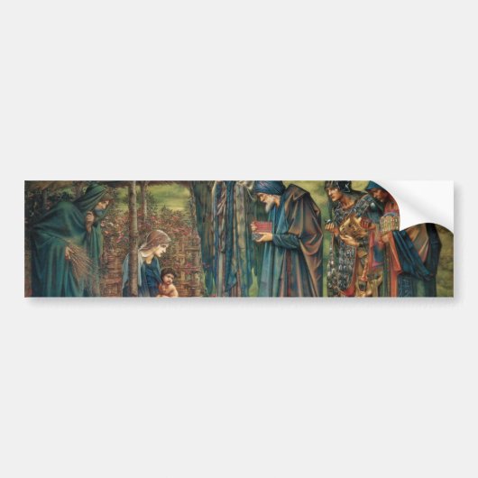 Stern von Bethlehem (von Edward Burne-Jones) Autoaufkleber (Vorne)
