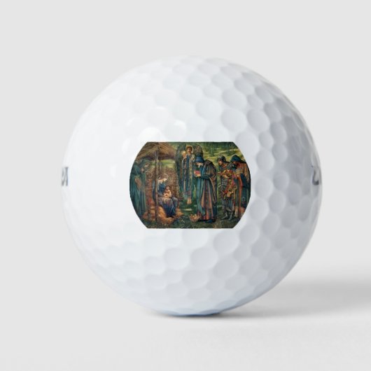 Stern von Bethlehem (von Edward Burne-Jones) Golfball (Vorderseite)