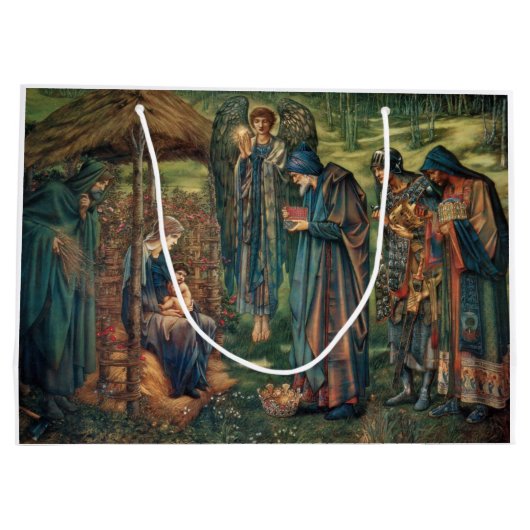 Stern von Bethlehem (von Edward Burne-Jones) Große Geschenktüte (Rückseite)