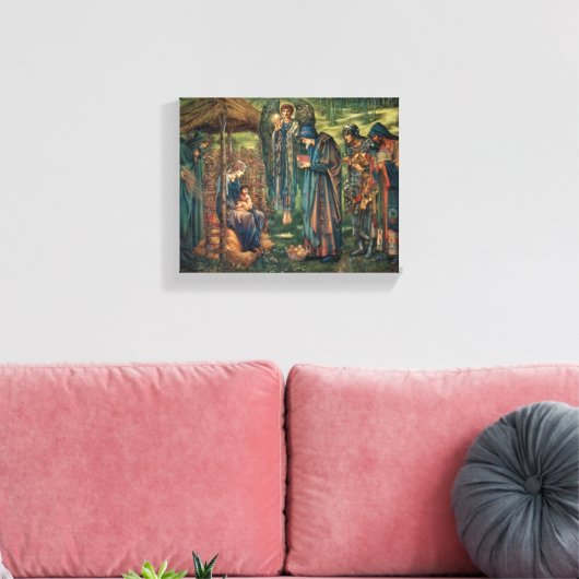 Stern von Bethlehem (von Edward Burne-Jones) Leinwanddruck (Insitu (Wohnzimmer))