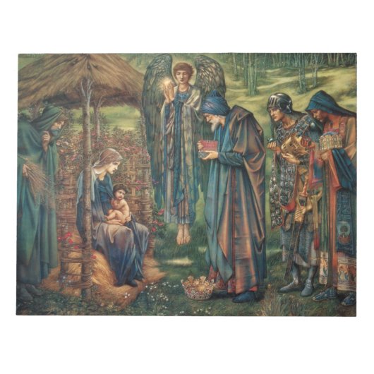 Stern von Bethlehem (von Edward Burne-Jones) Notizblock (Vorderseite)
