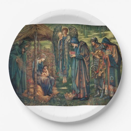 Stern von Bethlehem (von Edward Burne-Jones) Pappteller (Vorderseite)