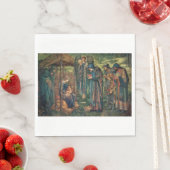 Stern von Bethlehem (von Edward Burne-Jones) Serviette (Beispiel)