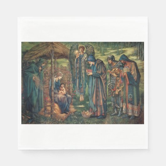 Stern von Bethlehem (von Edward Burne-Jones) Serviette (Vorderseite)
