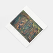 Stern von Bethlehem (von Edward Burne-Jones) Serviette (Ecke)