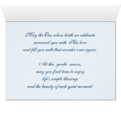 Stern von Bethlehem. Weihnachtskarte (Innenansicht Horizontal (Unten))