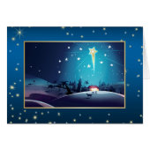 Stern von Bethlehem. Weihnachtskarte (Vorderseite (Horizontal))