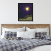 Stern von Bethlehem Wrapped Canvas Leinwanddruck (Insitu (Schlafzimmer))