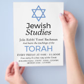 Stern von David, Judentum, Werbung für jüdische St Flyer (Hand)