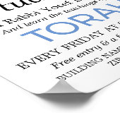 Stern von David, Judentum, Werbung für jüdische St Poster (Ecke)