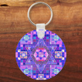 Stern von David Mosaik Schlüsselanhänger (Vorderseite)