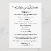 Stern von David QR-Code Jüdische Hochzeitsdetails Programm (Rückseite)