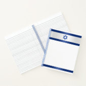 Stern von David Right Side beim Schreiben von Hebr Notizblock (Innenseite)