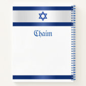 Stern von David Right Side beim Schreiben von Hebr Notizblock (Rückseite)