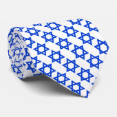 Stern von David und israelische Flagge Krawatte (Gerollt)