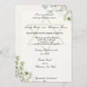 Stern von David und wilde Blume jüdisch Einladung (Vorne/Hinten)