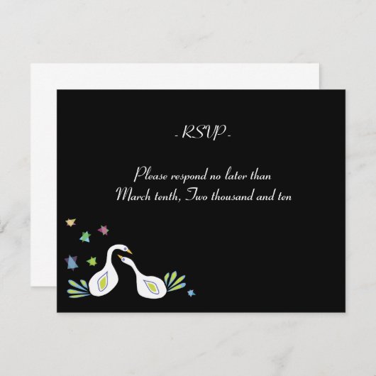 Stern von David Wedding Bar Bat Mitzvah UAWG jüdis RSVP Karte (Vorne/Hinten)