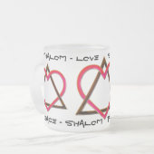 Stern von Davids Liebe Mattglastasse (Vorderseite Links)