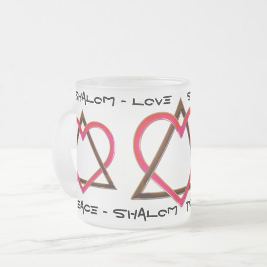 Stern von Davids Liebe Mattglastasse (Vorderseite Links)