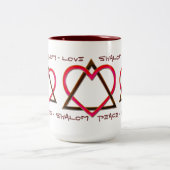 Stern von Davids Liebe (Tasse) Zweifarbige Tasse (Mittel)