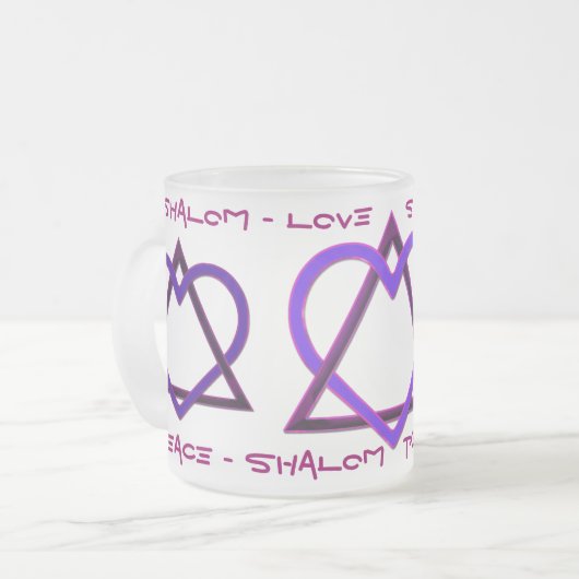 Stern von Davids Liebe v2 Mattglastasse (Vorderseite Links)