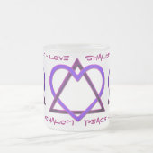 Stern von Davids Liebe v2 Mattglastasse (Mittel)