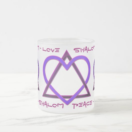 Stern von Davids Liebe v2 Mattglastasse (Mittel)