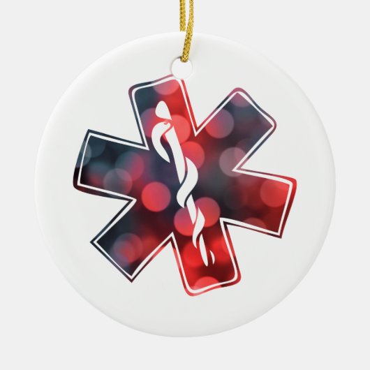 Stern von Leben bokeh Keramik Ornament (Vorne)